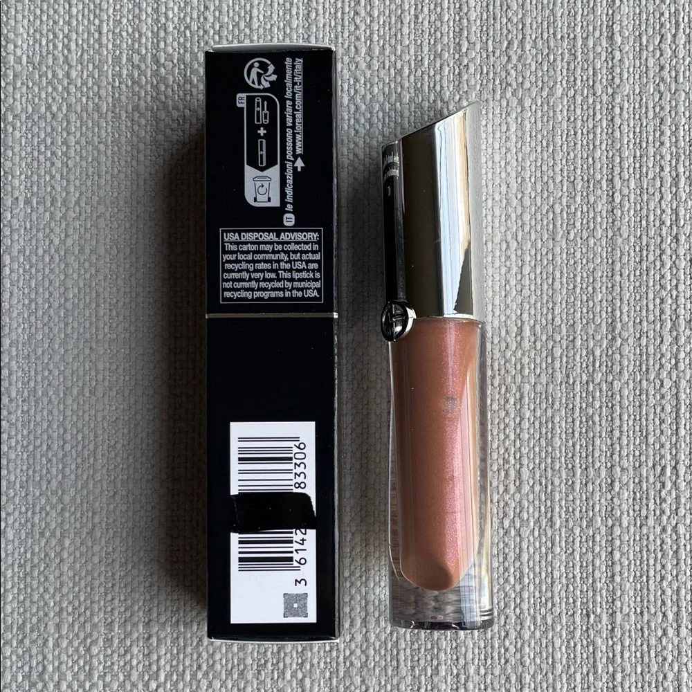 Armani Beauty Prisma Glass Hydrating Lip Gloss with Squalane - Nude Glow